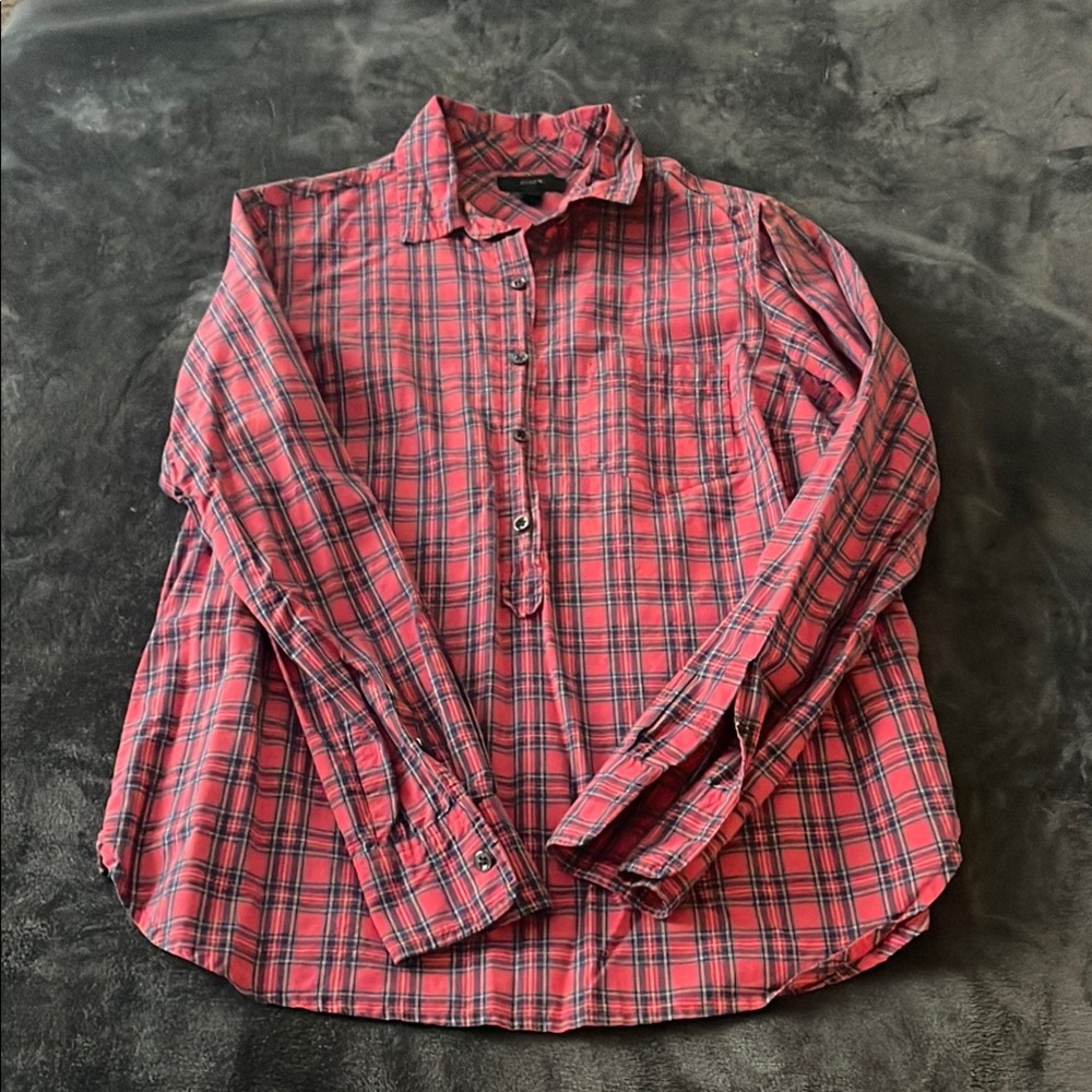 Women’s Red Plaid Shirt